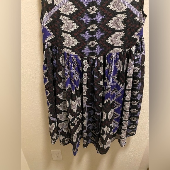 Free People Take Me To Thailand Aztec Print Dress Size XS New Without Tag Boho - Picture 12 of 14